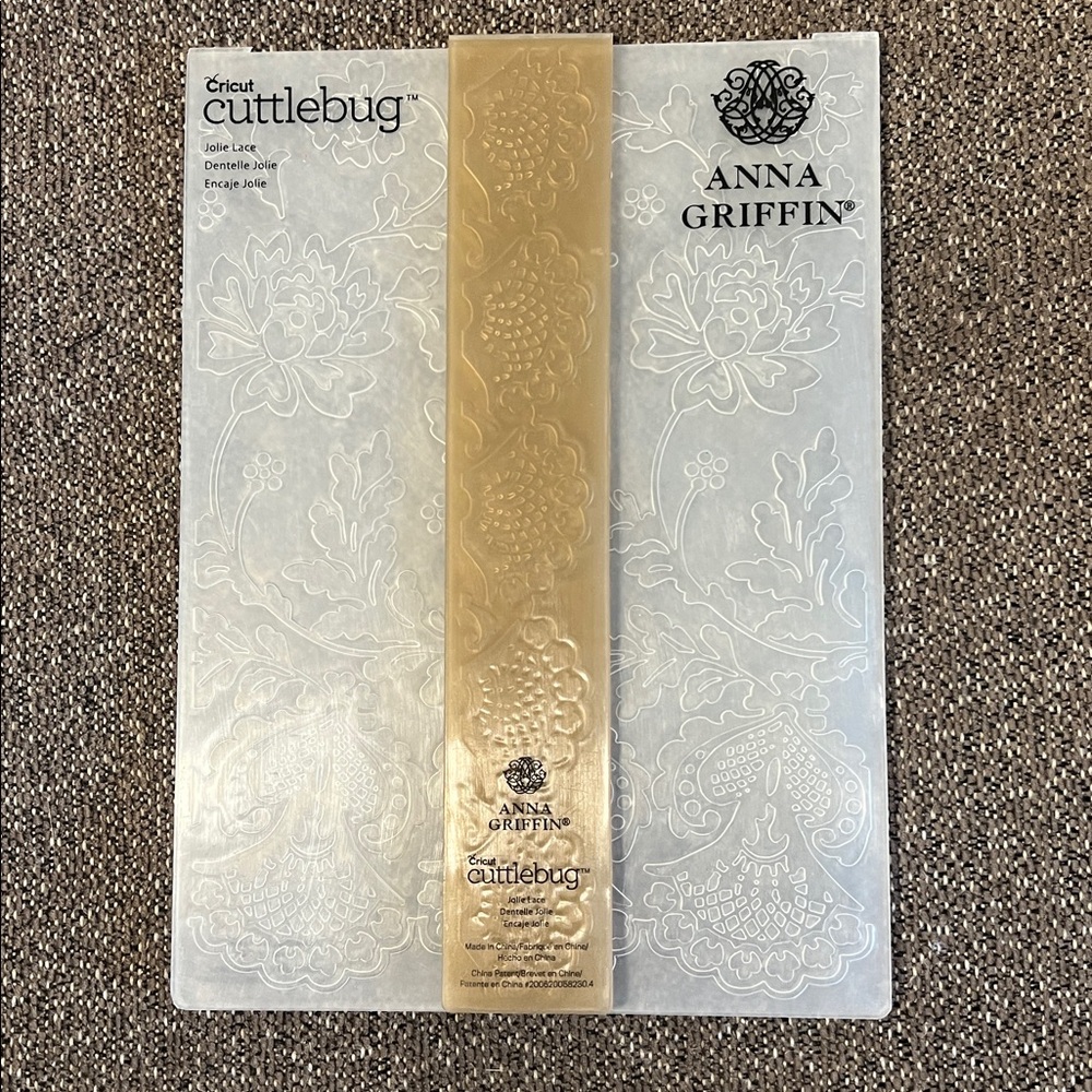 Anna Griffin Embossing Folders Lot Of 4 Lace Designs. - Picture 5 of 14